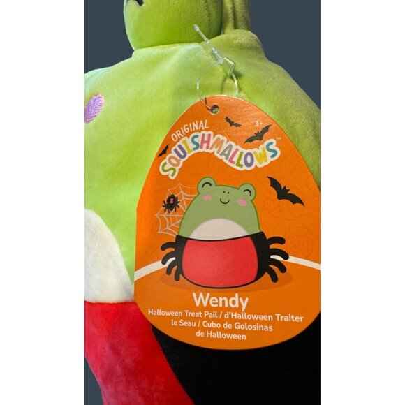 Squishmallows Wendy Frog Halloween Treat Pail 8 Inch Candy Bucket For Kids - Picture 11 of 11